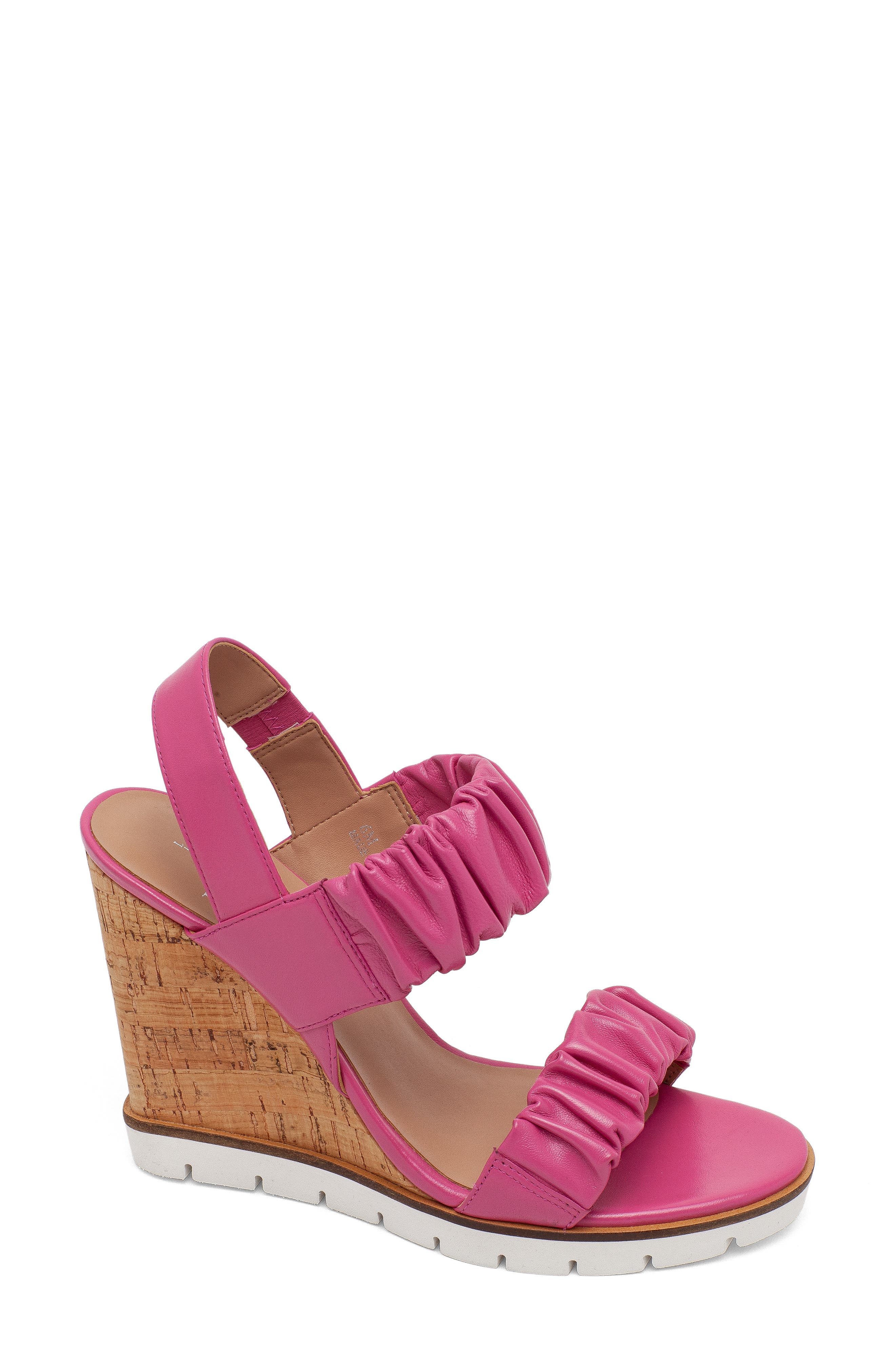 hot pink wedges sandals