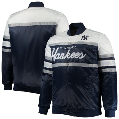 Gray and Navy Dugout Performance New York Yankees Jacket - Jackets