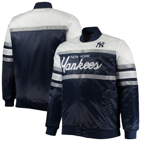 Men's Starter Navy New York Yankees The Captain II Full-Zip