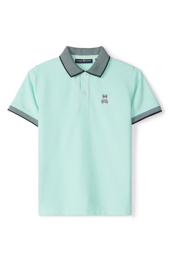 PSYCHO BUNNY PSYCHO BUNNY KIDS' SOUTHPORT COTTON PIQUÉ KNIT POLO 