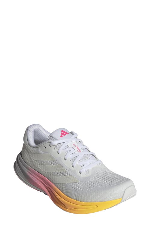 Shop Adidas Originals Adidas Supernova Rise Running Shoe In White/crystal White/pink