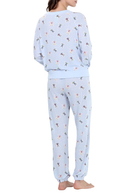 Shop Honeydew Star Seeker Brushed Jersey Pajamas In Leisure Snow Angels