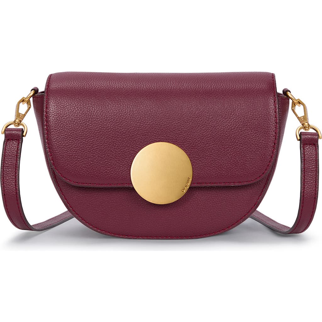 ORYANY ORYANY LOTTIE LEATHER SADDLE CROSSBODY BAG