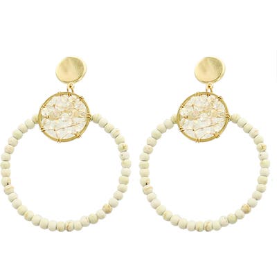 Panacea Beaded Hoop Earrings