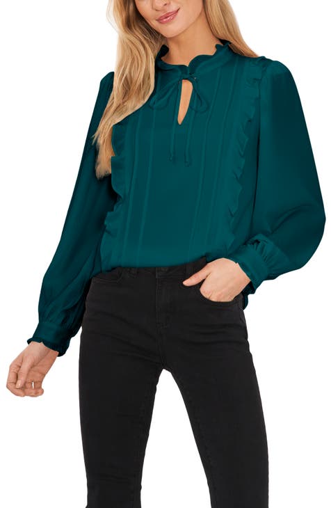 teal blouses for women | Nordstrom