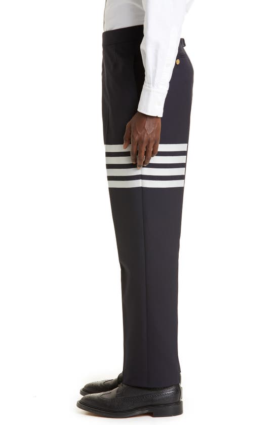THOM BROWNE THOM BROWNE 4-BAR MÉLANGE WOOL PANTS