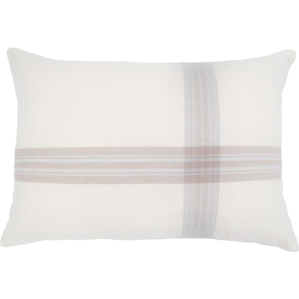 Pom Pom At Home Geneva Big Pillow In Ivory/taupe
