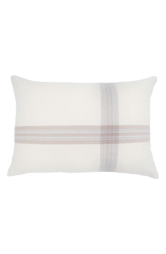 Shop Pom Pom At Home Geneva Big Pillow In Ivory/ Taupe