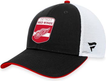 Detroit Red Wings Mens Black Tonal Core Fitted Hat