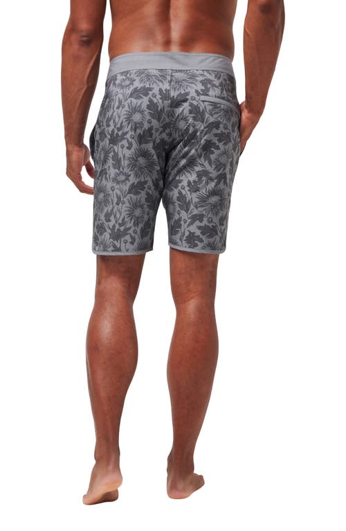 Shop Travismathew Green Bottles Board Shorts In Heather Grey