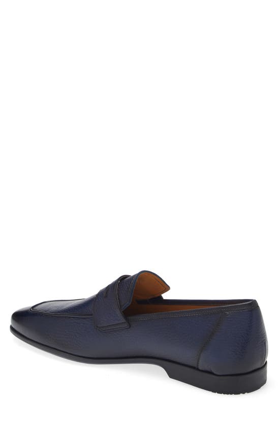 Mezlan Carver Penny Loafer In Blue