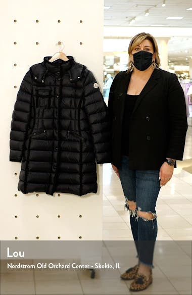 moncler hermine hooded puffer jacket