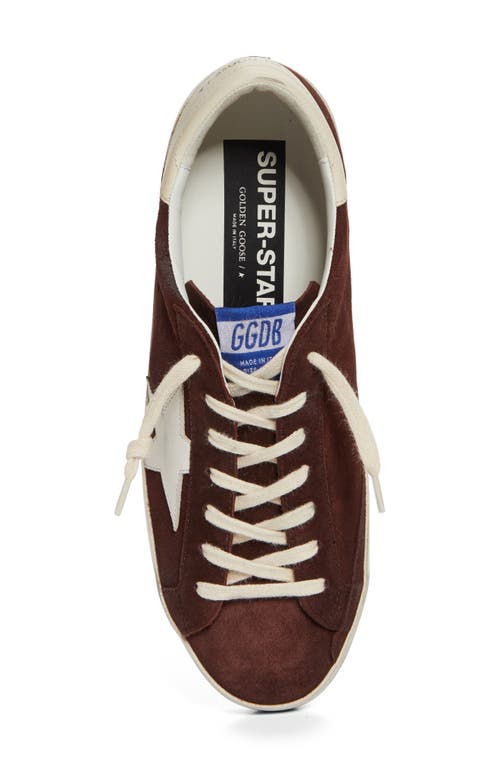 Shop Golden Goose Super-star Classic Sneaker In Rum Raisin/white/cream