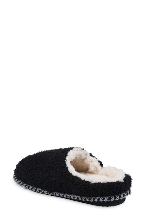 Gaahuu Cozee Faux Shearling Lined Slipper In Black