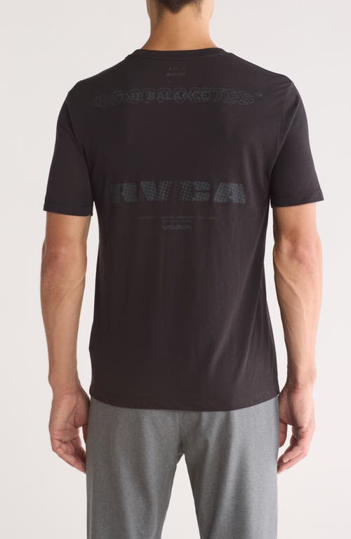 Shop Rvca Va Sport Radiate Performance Graphic T-shirt In Black