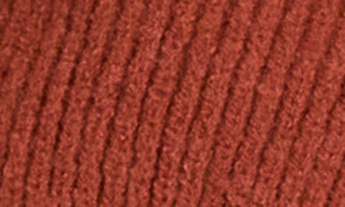 Shop Wayf Terri Bouclé Rib Wrap Sweater In Burnt Sienna