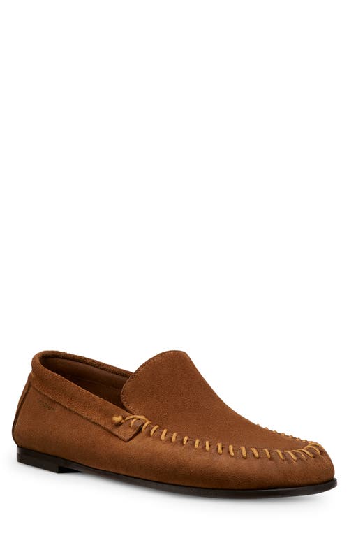 Shop Stuart Weitzman Montauk Venetian Moc Toe Loafer In Tan