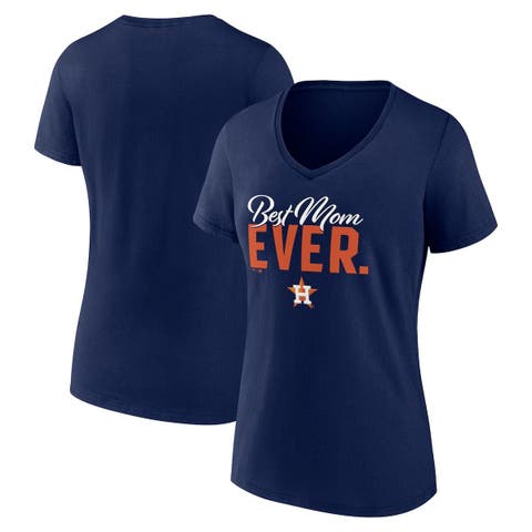 Women's Houston Astros Refried Apparel Navy Cropped T-Shirt