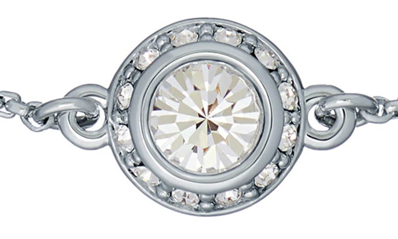 Shop Ted Baker Soleta Solitaire Crystal Slider Bracelet In Silver Tone Clear Crystal