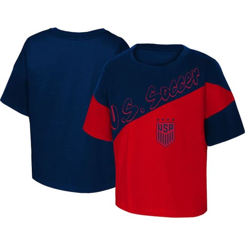 Outerstuff Girls Youth Red/Blue USWNT Power Up T-Shirt