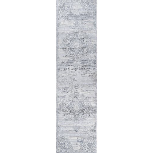 Jonathan Y Modern Persian Vintage Moroccan Medallion Area Rug In Light Gray