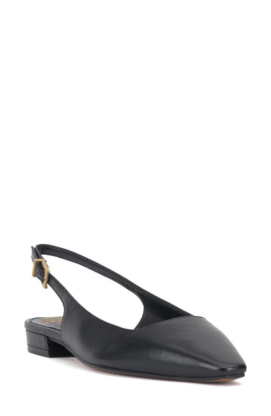 Shop Vince Camuto Sashea Slingback Flat In Black