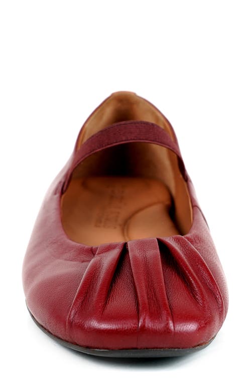Gentle Souls By Kenneth Cole Walden Mary Jane Flat In Rio Red Leather