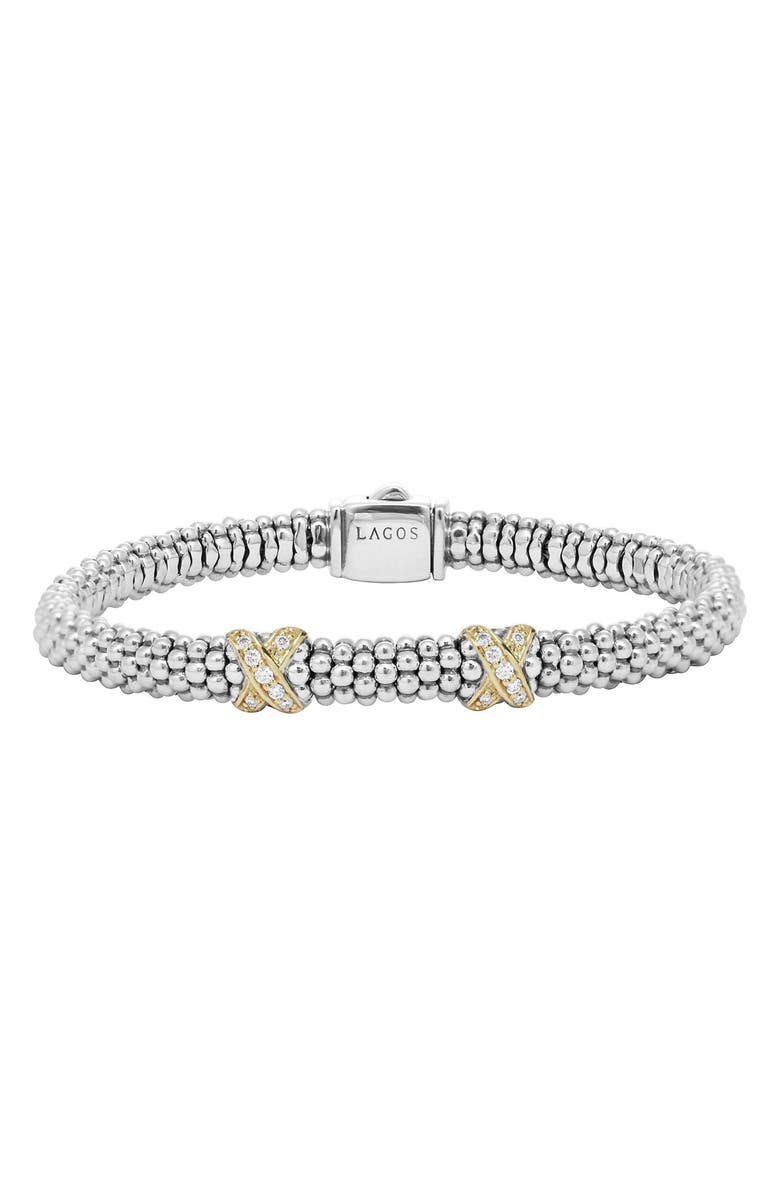 LAGOS Signature Caviar Diamond Rope Bracelet | Nordstrom