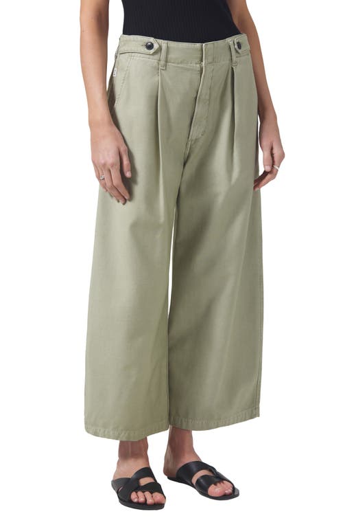 Shop Citizens Of Humanity Payton Super High Waist Crop Wide Leg Utility Trousers In Palmdale