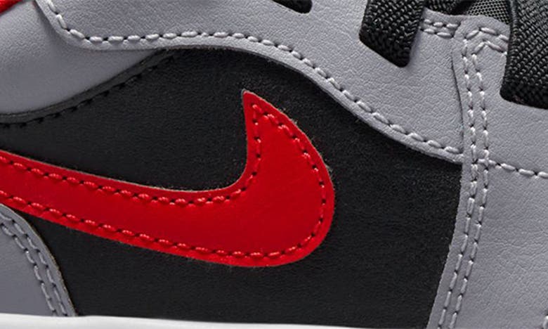 Shop Nike Kids' Air Jordan 1 Low Alt Sneaker In Black/ Red/ Grey/ White