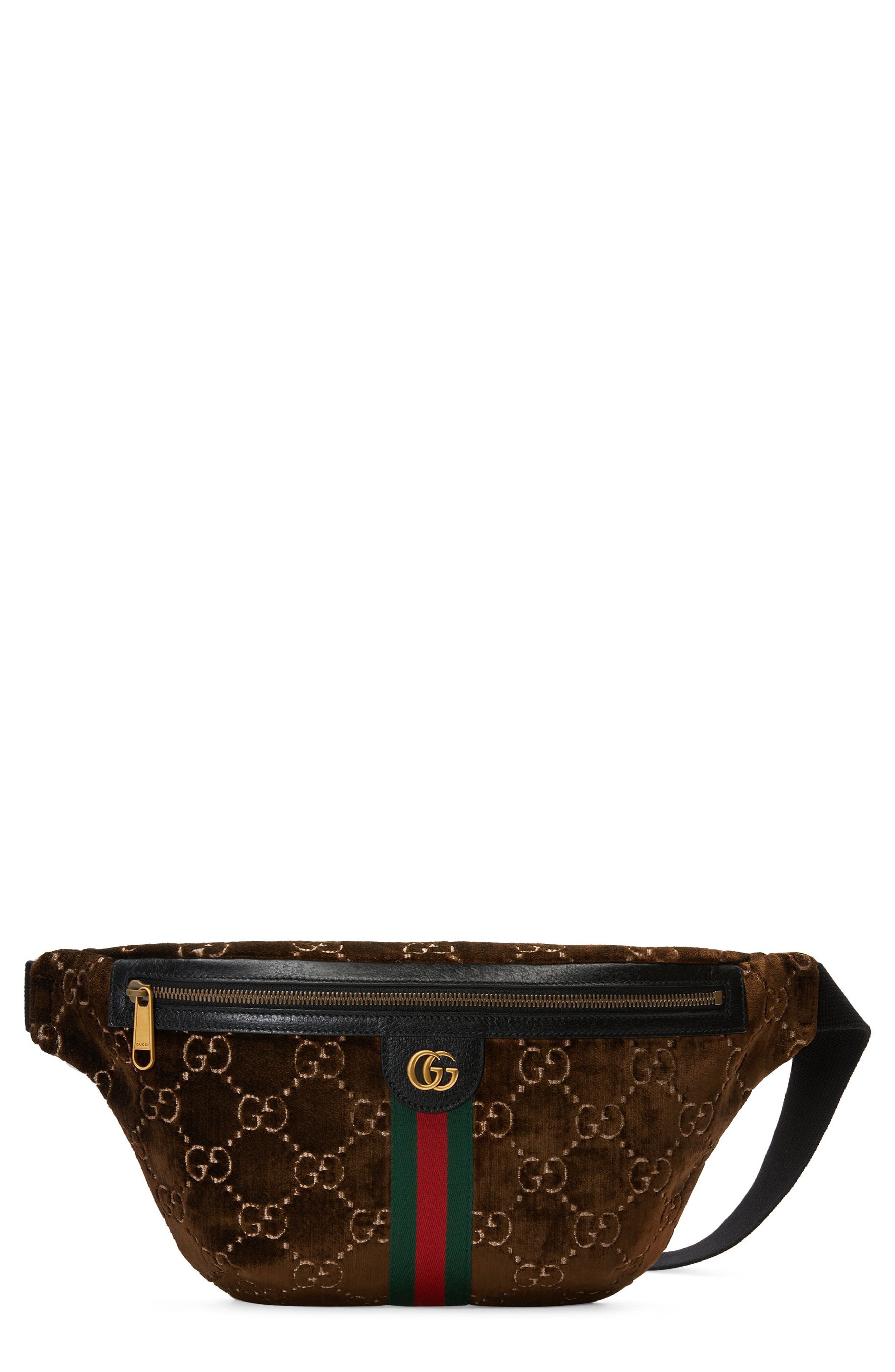 Gucci GG Supreme Velvet Belt Bag 