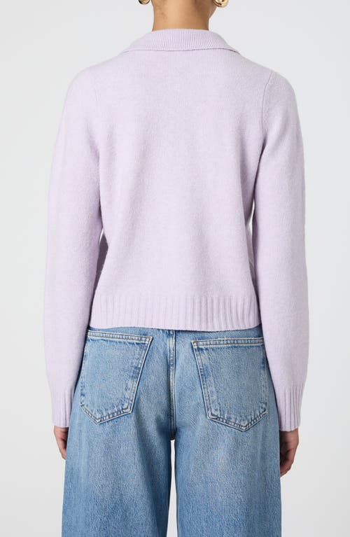 Shop French Connection Vhari Polo Sweater In Orchid Petal