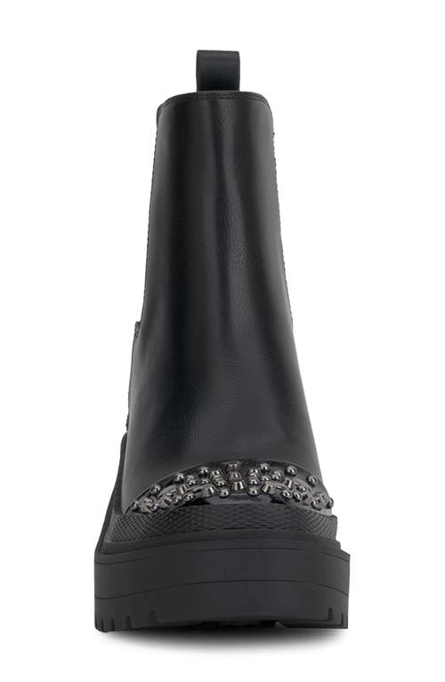 Jessica Simpson Jymmie Cap Toe Platform Chelsea Boot In Black