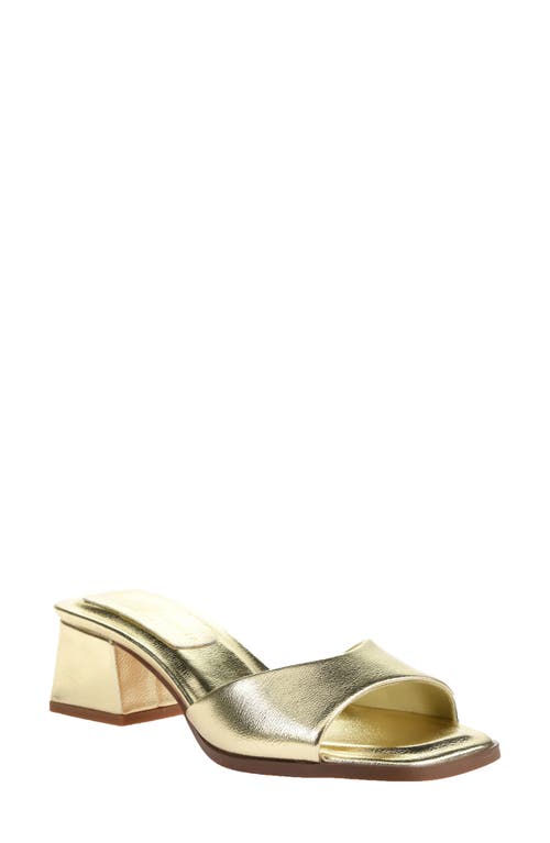 Shop Chinese Laundry Liinda Slide Sandal In Gold