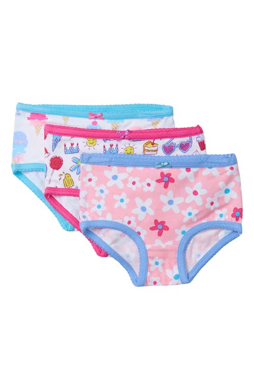 Hatley Kids' Summer Prints 3-Pack Assorted Hipster Briefs in White at Nordstrom, Size 12