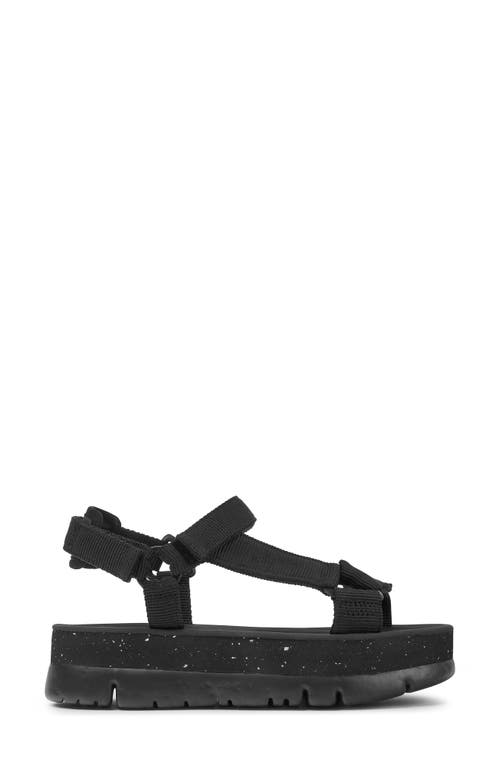 Shop Camper Oruga Up Sandal In Black/black/black