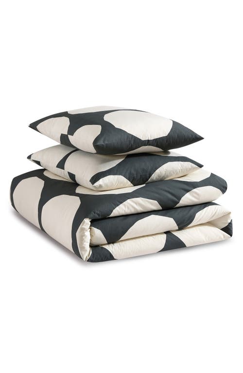 Marimekko Kivet Duvet Cover & Shams Set in Charcoal Grey at Nordstrom