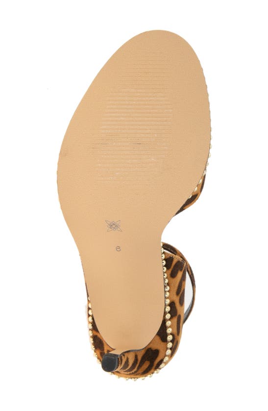 Bcbgeneration Jessika Snake Embossed Ankle Strap Sandal In Cheetah