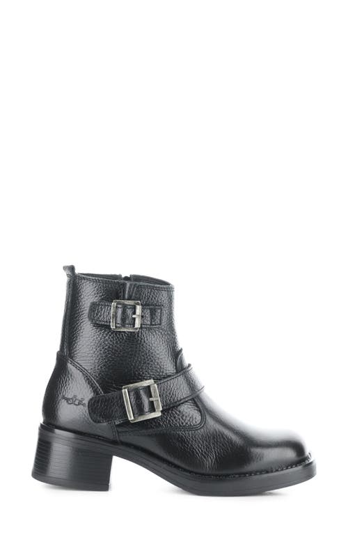 Shop Bos. & Co. Grata Waterproof Buckle Bootie In Black