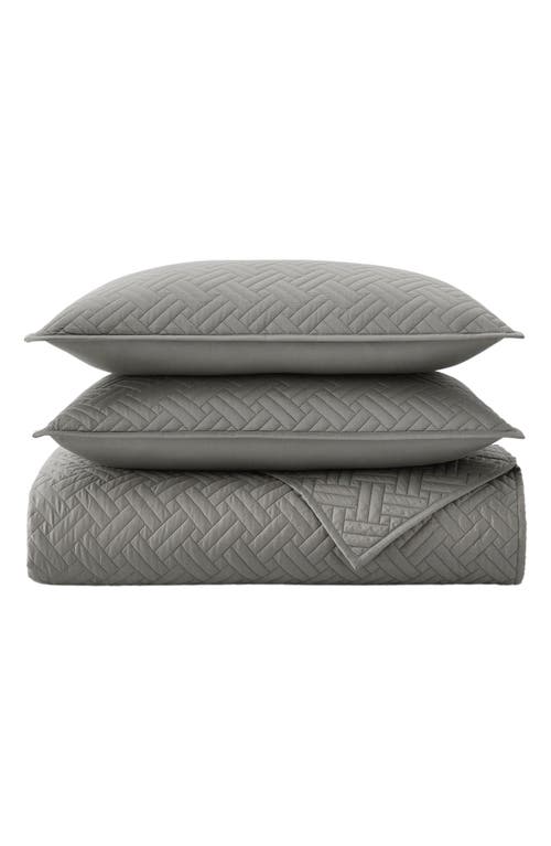 Boll & Branch Heritage Organic Cotton Quilt & Sham Set in Stone at Nordstrom