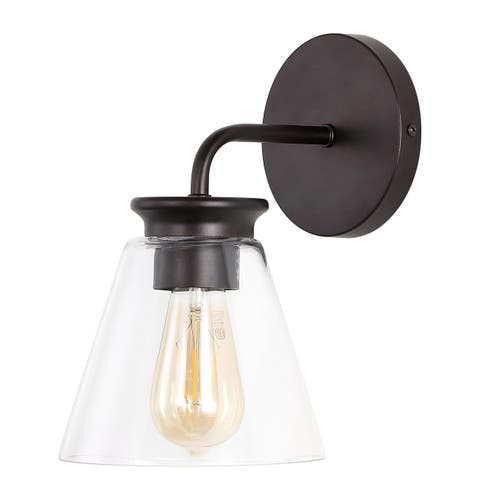 Jonathan Y Kondo 1-light Modern Farmhouse Iron Led Vanity In Oil Rubbed Bronze