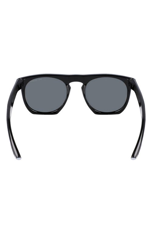 Nike Flatspot Xxii 52mm Polarized Geometric Sunglasses In Black/polar Grey
