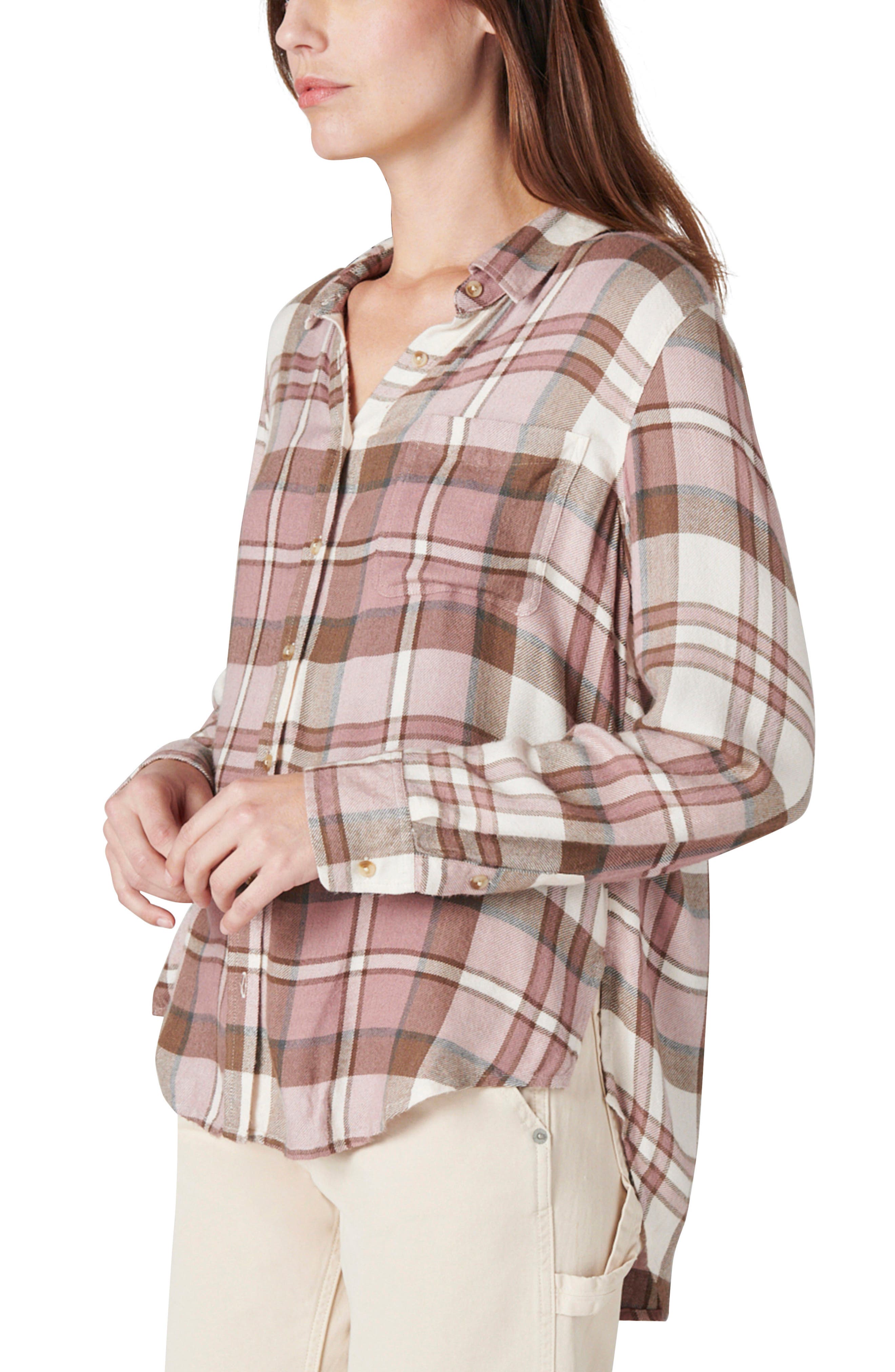 Lucky Brand Plaid Boyfriend Shirt 