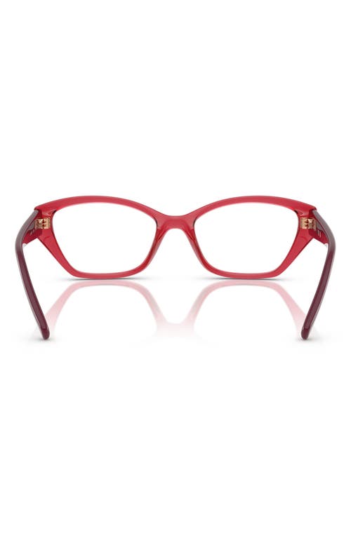 Vogue 53mm Cat Eye Optical Glasses In Red