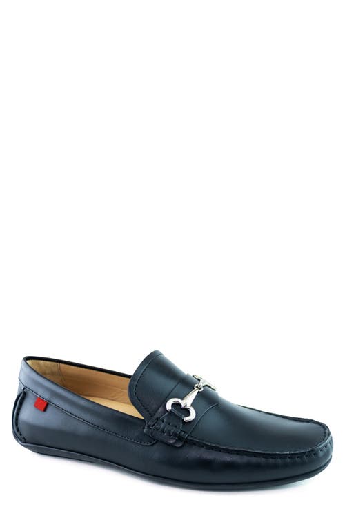 Wall Street Bit Loafer Driving Shoe in Black Napa