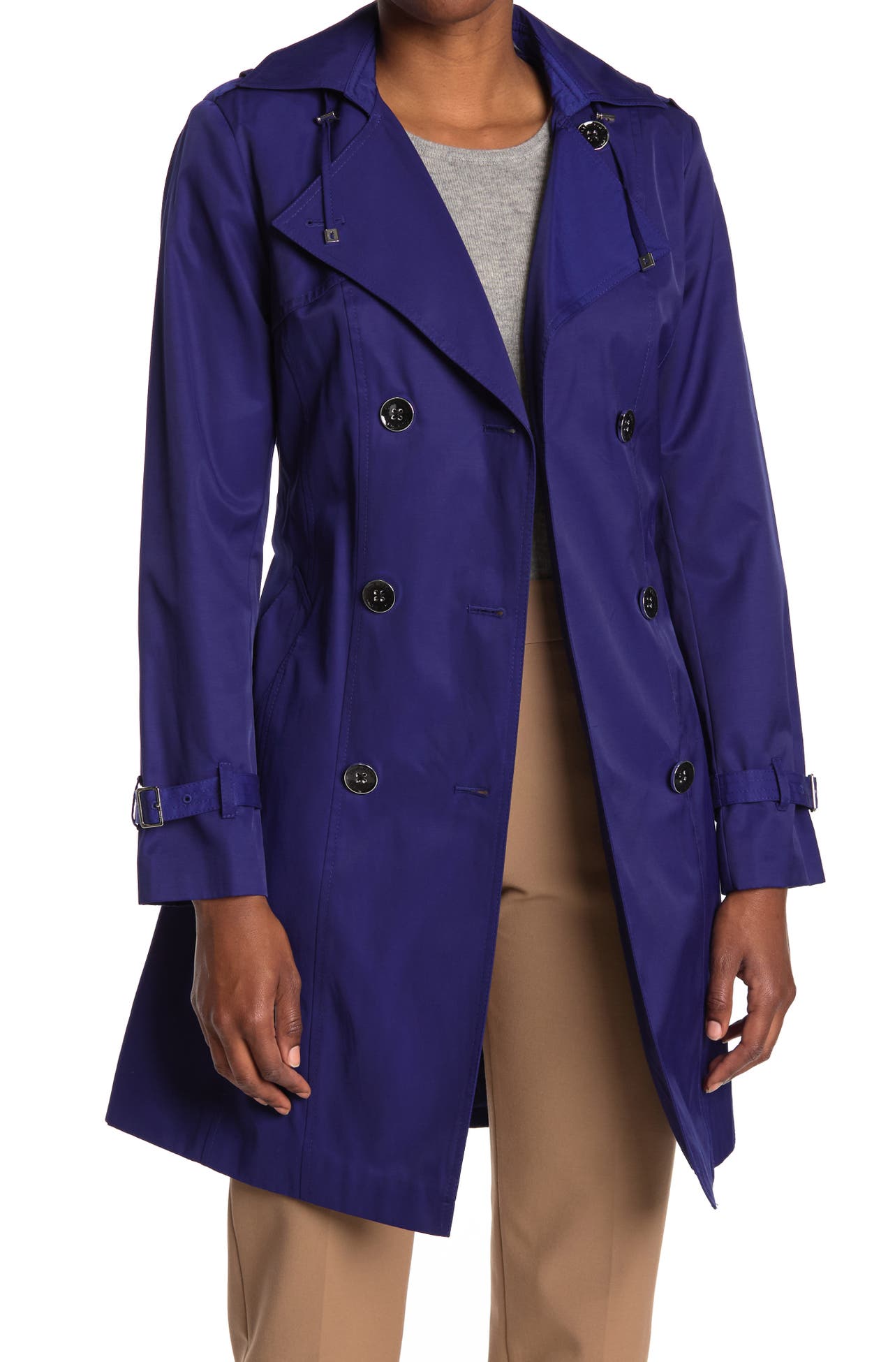 Cole Haan Belted Hooded Trench Coat Nordstrom Rack