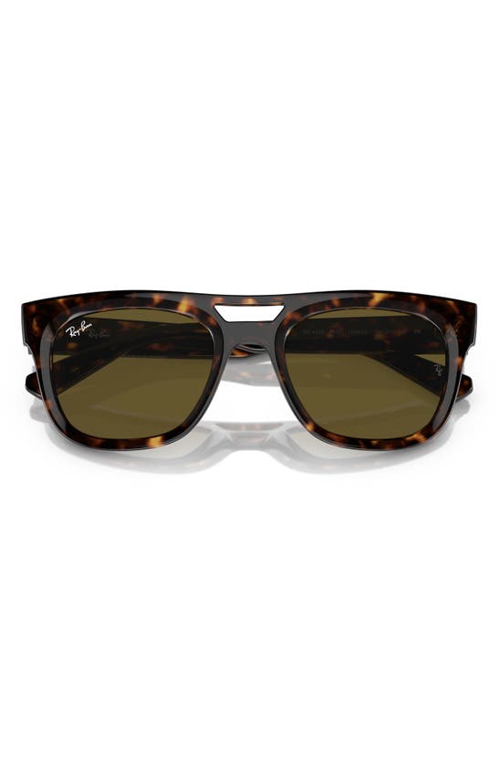 Shop Ray Ban Ray-ban Phil 54mm Square Sunglasses In Havana