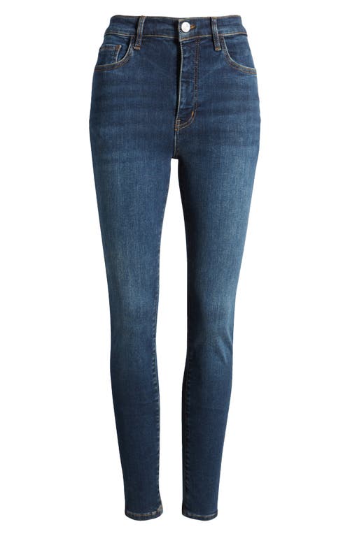 Shop Frame Le High Waist Skinny Jeans In Moonflower