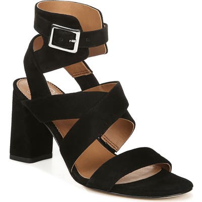 Sarto By Franco Sarto Tristan Strappy Block Heel Sandal- Black