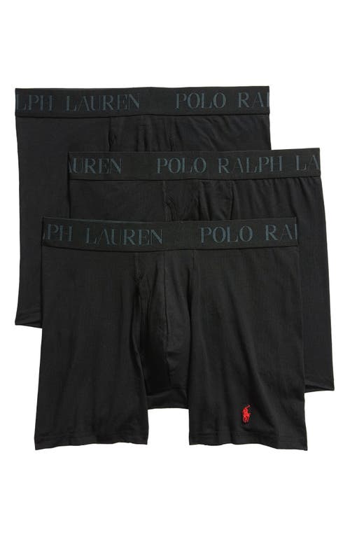 UPC 192503885762 product image for Polo Ralph Lauren 4D 3-Pack Cotton & Modal Boxer Briefs in Black at Nordstrom, S | upcitemdb.com